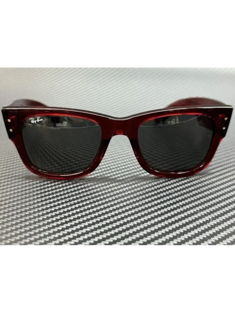 New Ray Ban Men Transparent Red Sunglasses 51-21-145